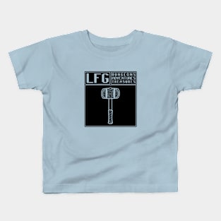 LFG Looking For Group Paladin Hammer Dungeon Tabletop RPG TTRPG Kids T-Shirt